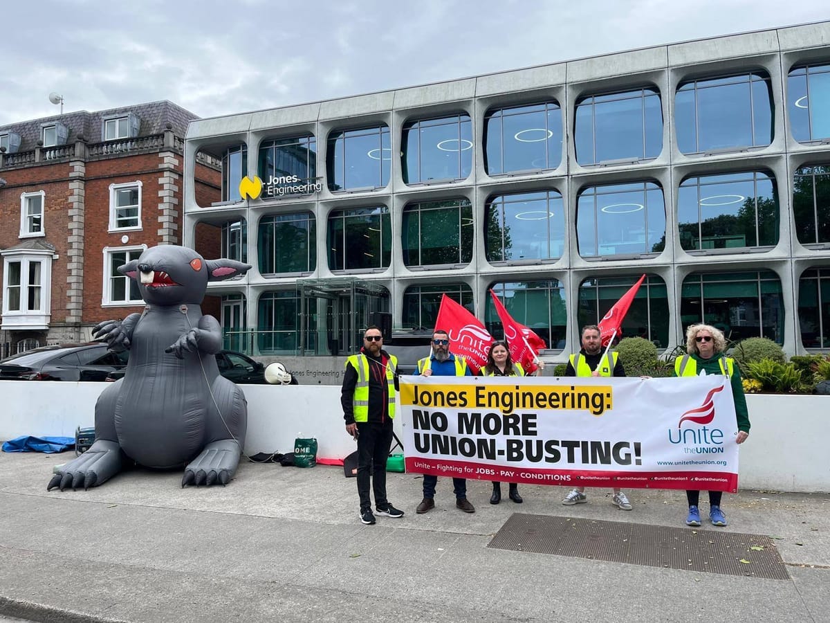 Workers Rally Against the Union-Busting Tactics of Jones Engineering