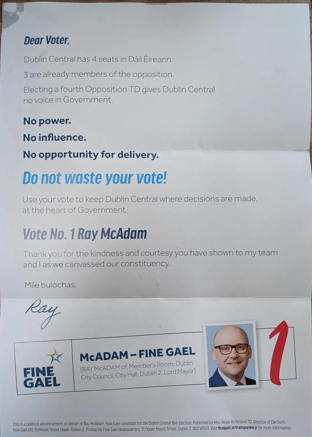 "Cynical" Pamphlet By Lord Mayor Sparks Backlash