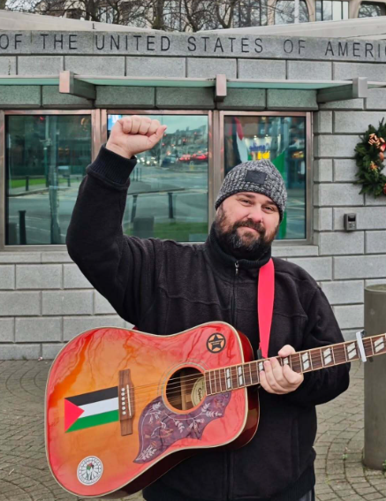Musician Arrested At Peaceful Demo Against US/NATO Warmongers