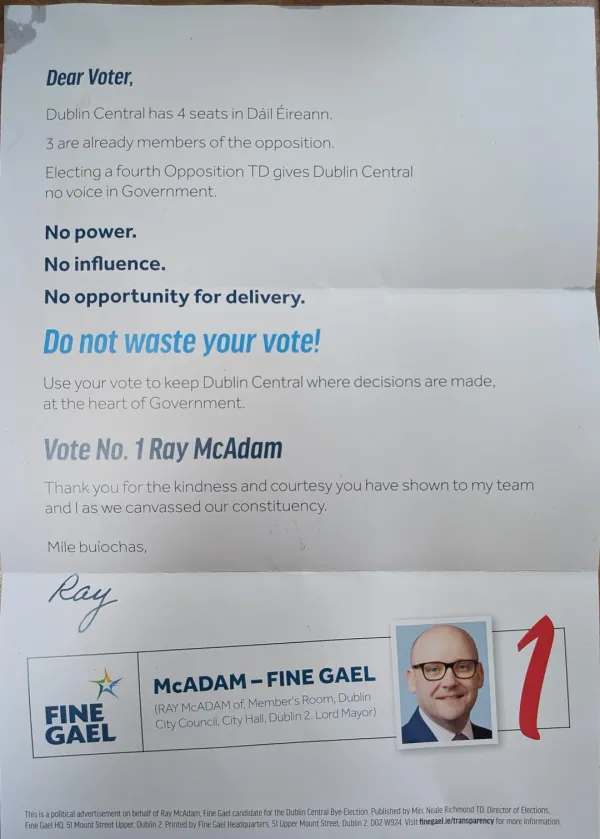 "Cynical" Pamphlet By Lord Mayor Sparks Backlash
