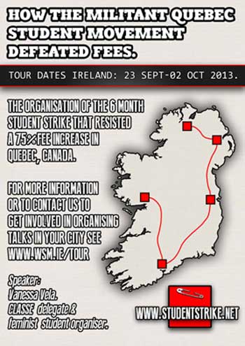 Get Involved! Lessons from the Mass Student strike in Quebec, Irish University Speaking Tour