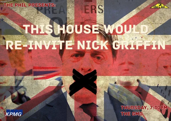 Nick Griffin to Debate at Trinity?………Again?