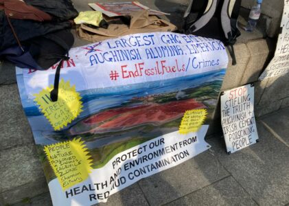 Protest at Four Courts Challenges Proposed Aughinish Alumina Expansion
